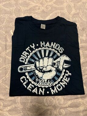 Men’s XL T-Shirt - Dirty Hands - Clean Money Logo